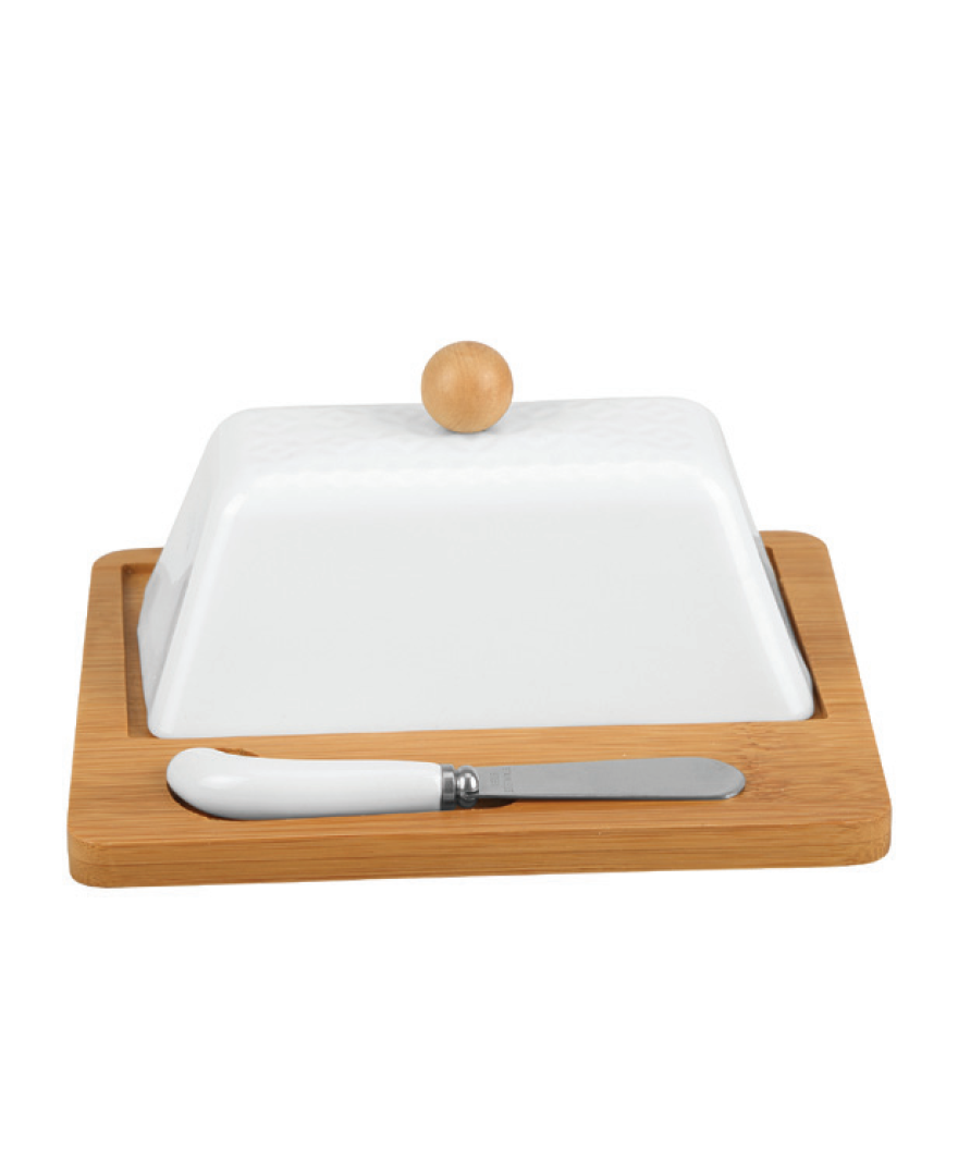 Una 3 Parça Tereyağı Servis Kabı resmi