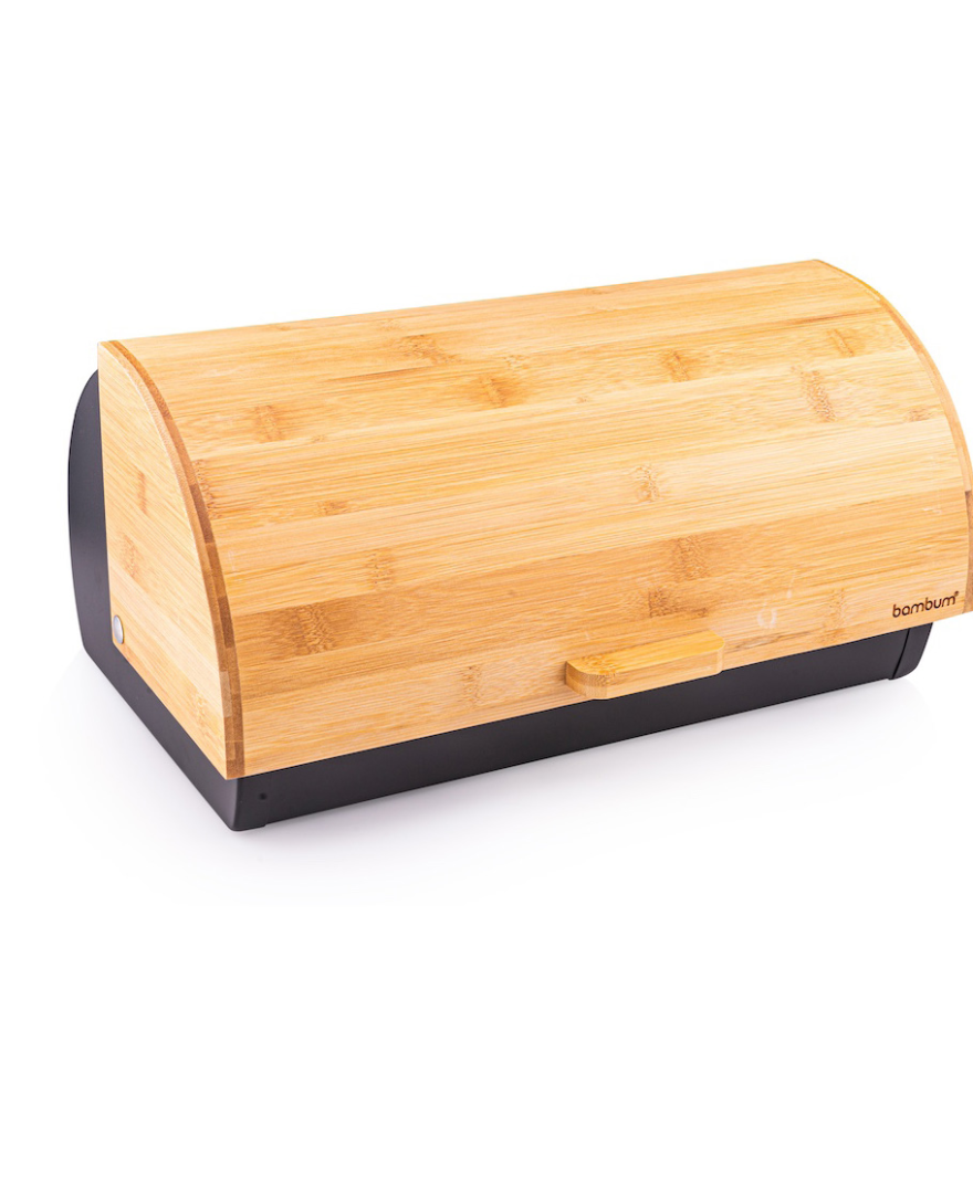 Retro Bambu Ekmek Saklama Kabı resmi