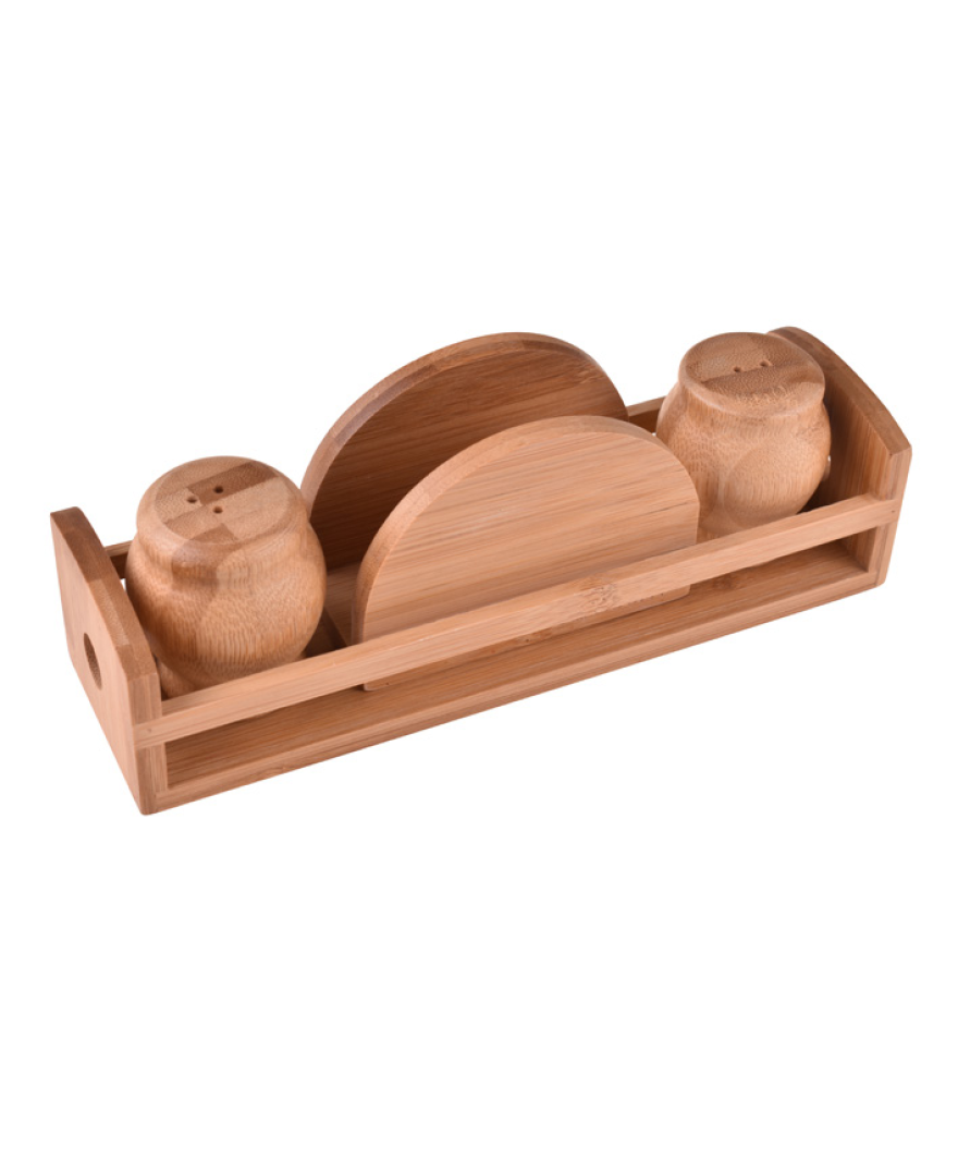 Elcoda Peçetelikli Tuzluk & Biberlik resmi