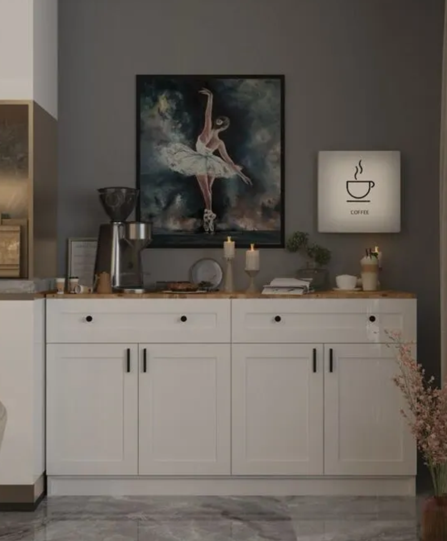 Çiftli Çok Amaçlı Dolap - Kahve Köşesi-Mutfak Standı resmi