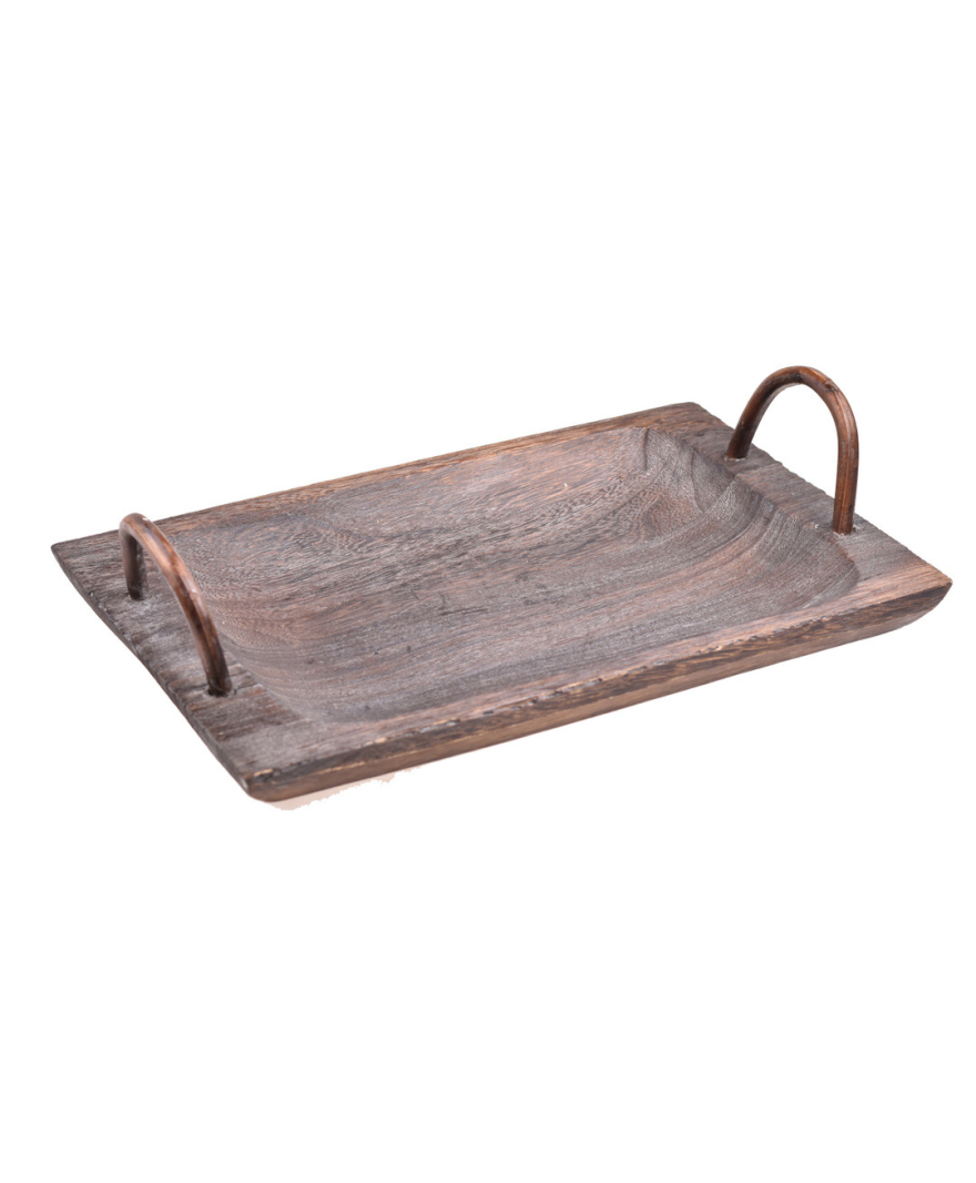 Beris Kulplu Tepsi Dikdörtgen Büyük resmi