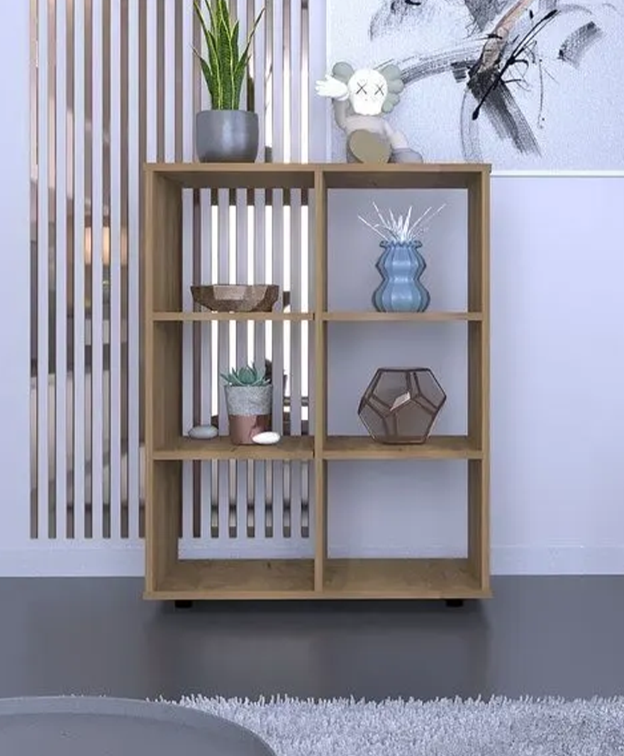 Modern Ahşap Kitaplık resmi