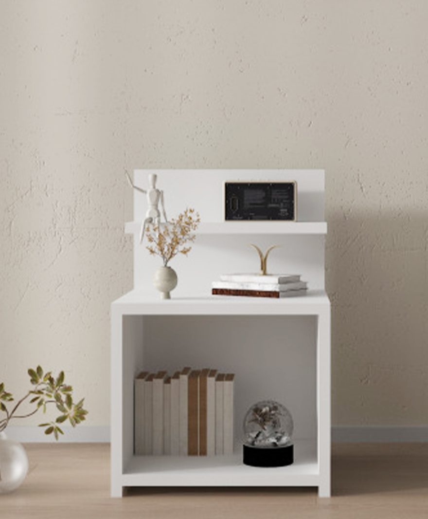 Beyaz Lüks Komodin resmi