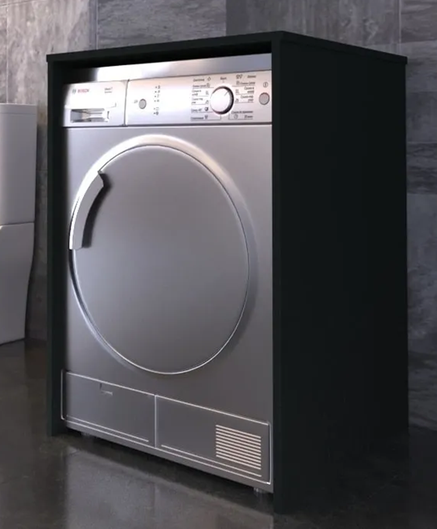Antrasit Çamaşır Kurutma Makinası Dolabı resmi