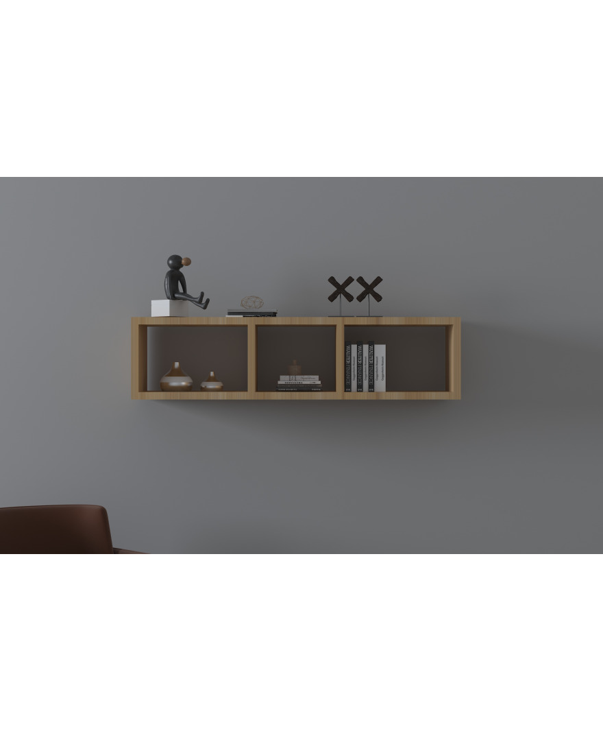 Ahşap Duvar Rafı resmi