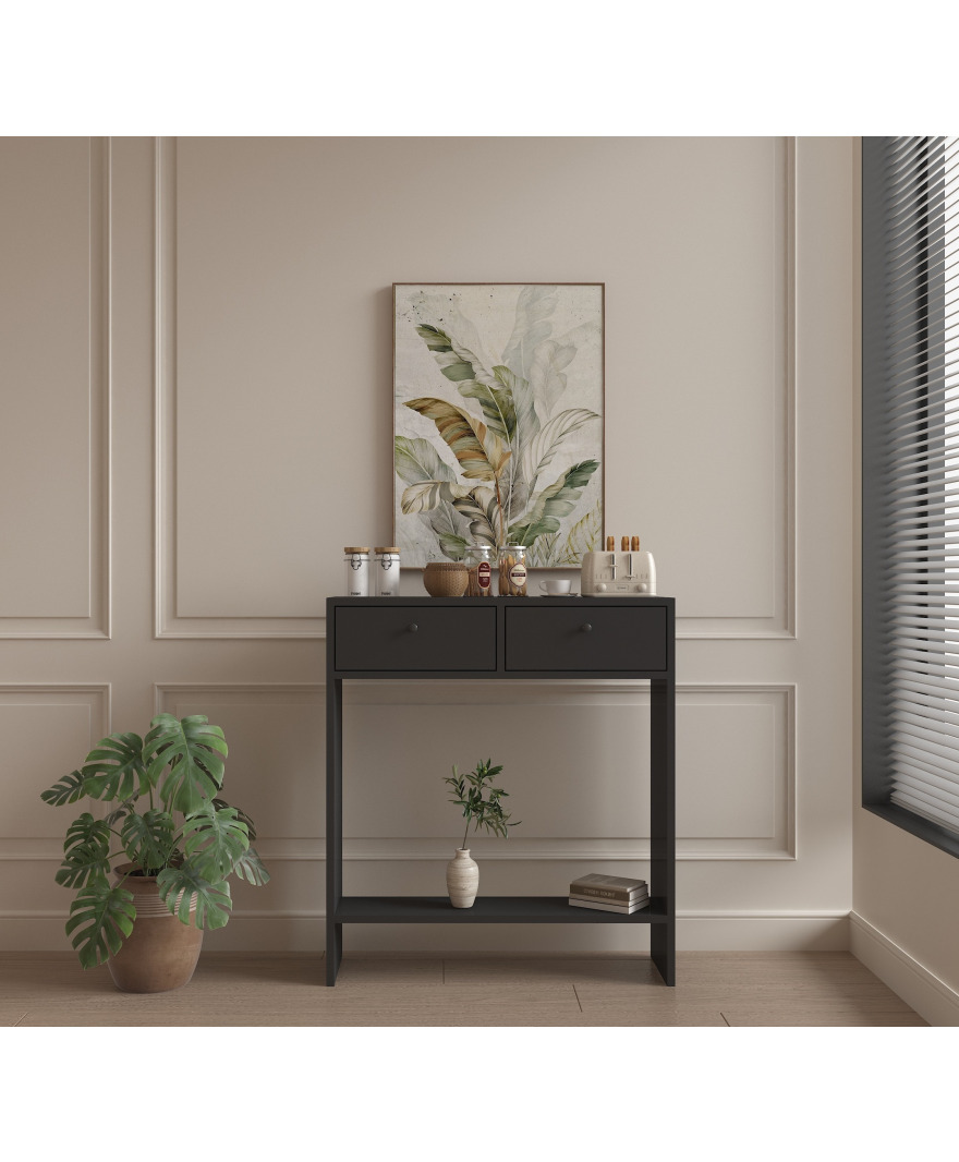 Kahve Köşesi& Dresuar Petek Üstü Antrasit resmi