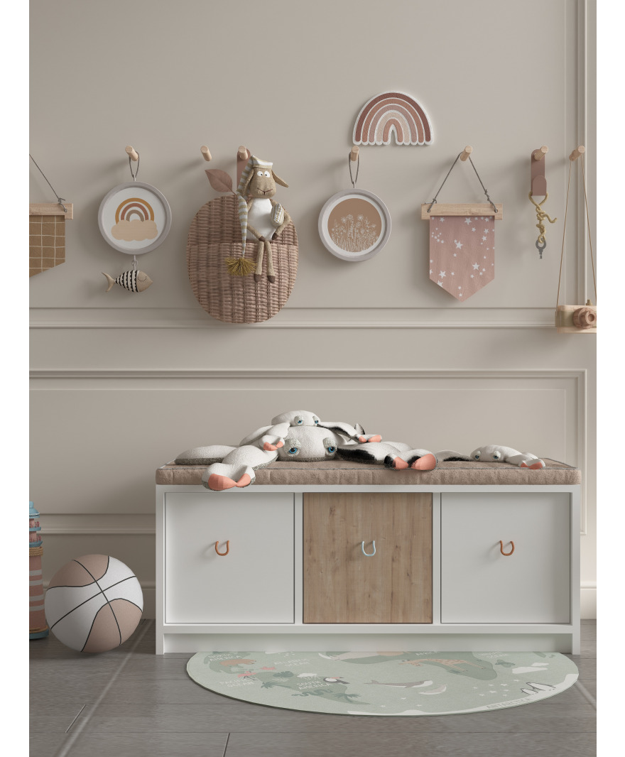 3 Kapaklı Oyuncak Dolabı resmi