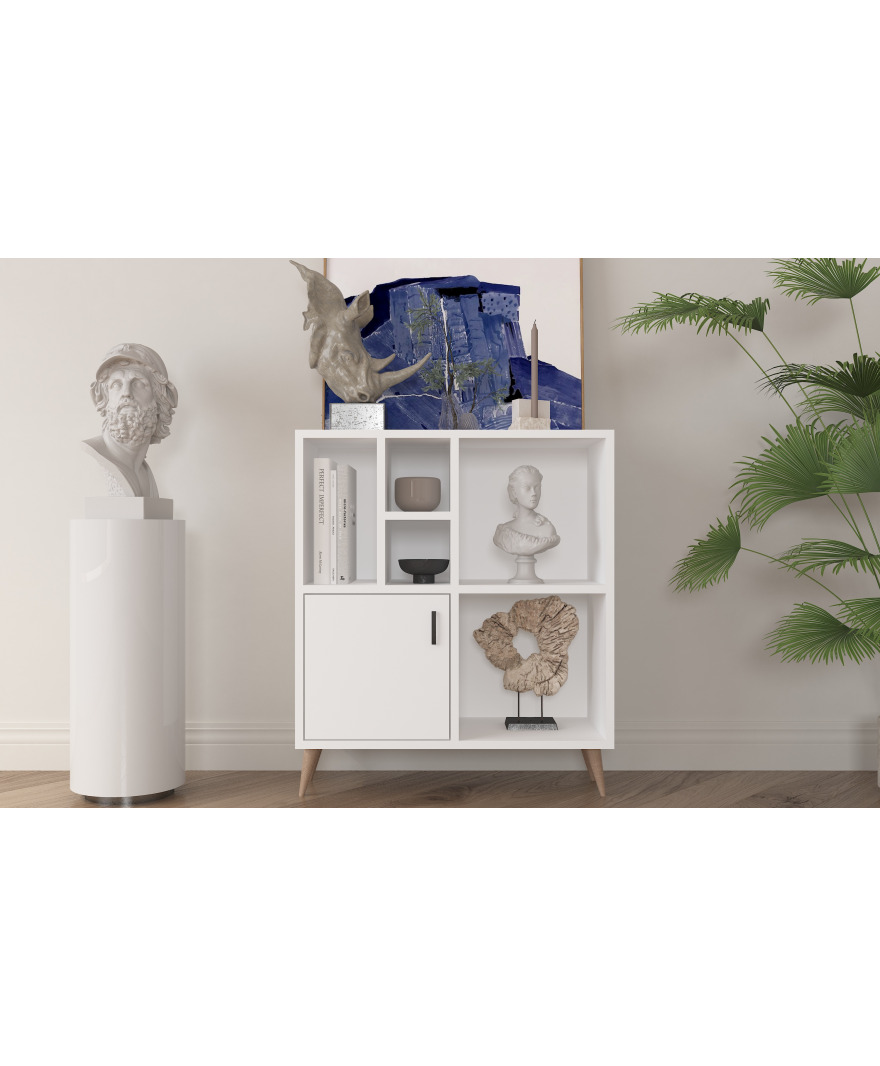 Beyaz Çok Amaçlı Dolap resmi