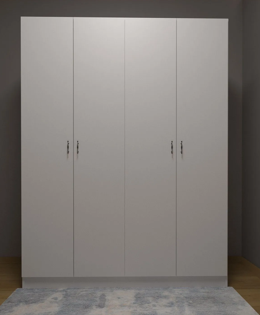 Beyaz 4 Kapaklı Portmanto resmi