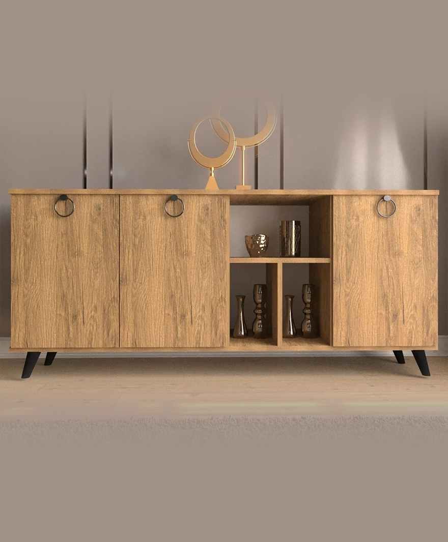 Ahşap 3 Kapaklı Konsol resmi