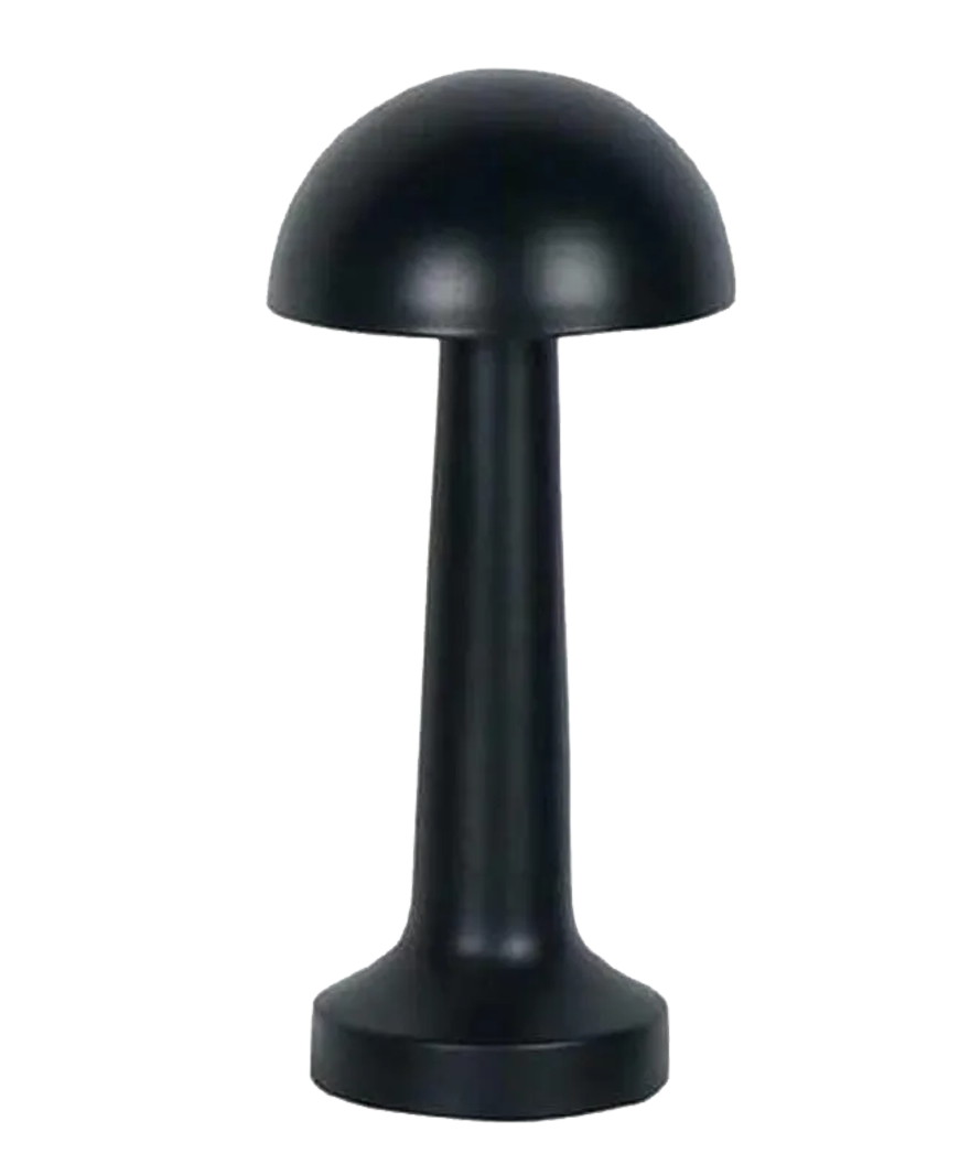 DEKORATİF LEDLİ MASA ÜSTÜ ŞARZLI LAMBA SİYAH resmi