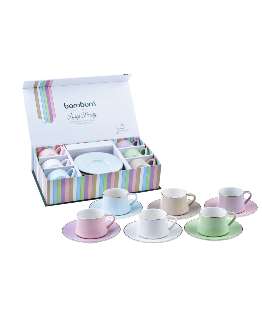 Largi Prestij 6 Kişilik Kahve Fincan Takımı resmi