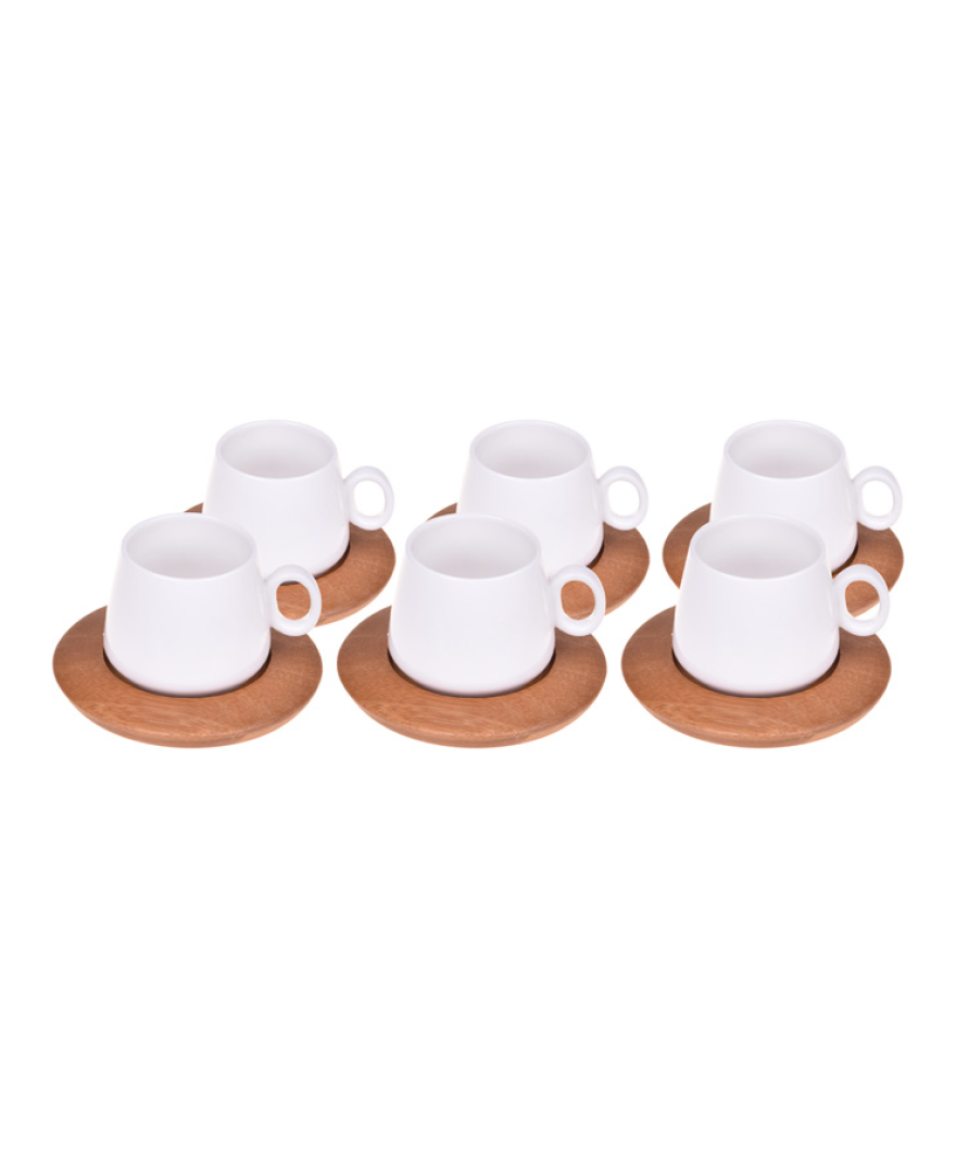 Ottoman 6 Kişilik Kahve Fincan Takımı Sade resmi