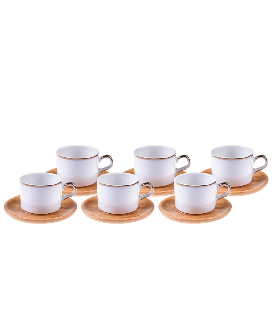 Affo 6 Kişilik Kahve Fincan Takımı Altın Yaldızlı resmi