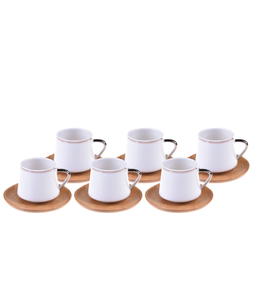 Gato 6 Kişilik Kahve Fincan Takımı Altın Yaldızlı resmi