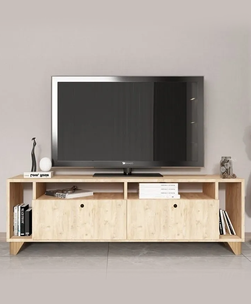 TV Ünitesi Modern TV Sehpası Dekoratif Tasarım-Atlantikçam resmi
